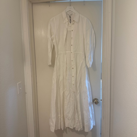 NWT Reformation Collection Cavell Dress in White - Picture 3 of 7